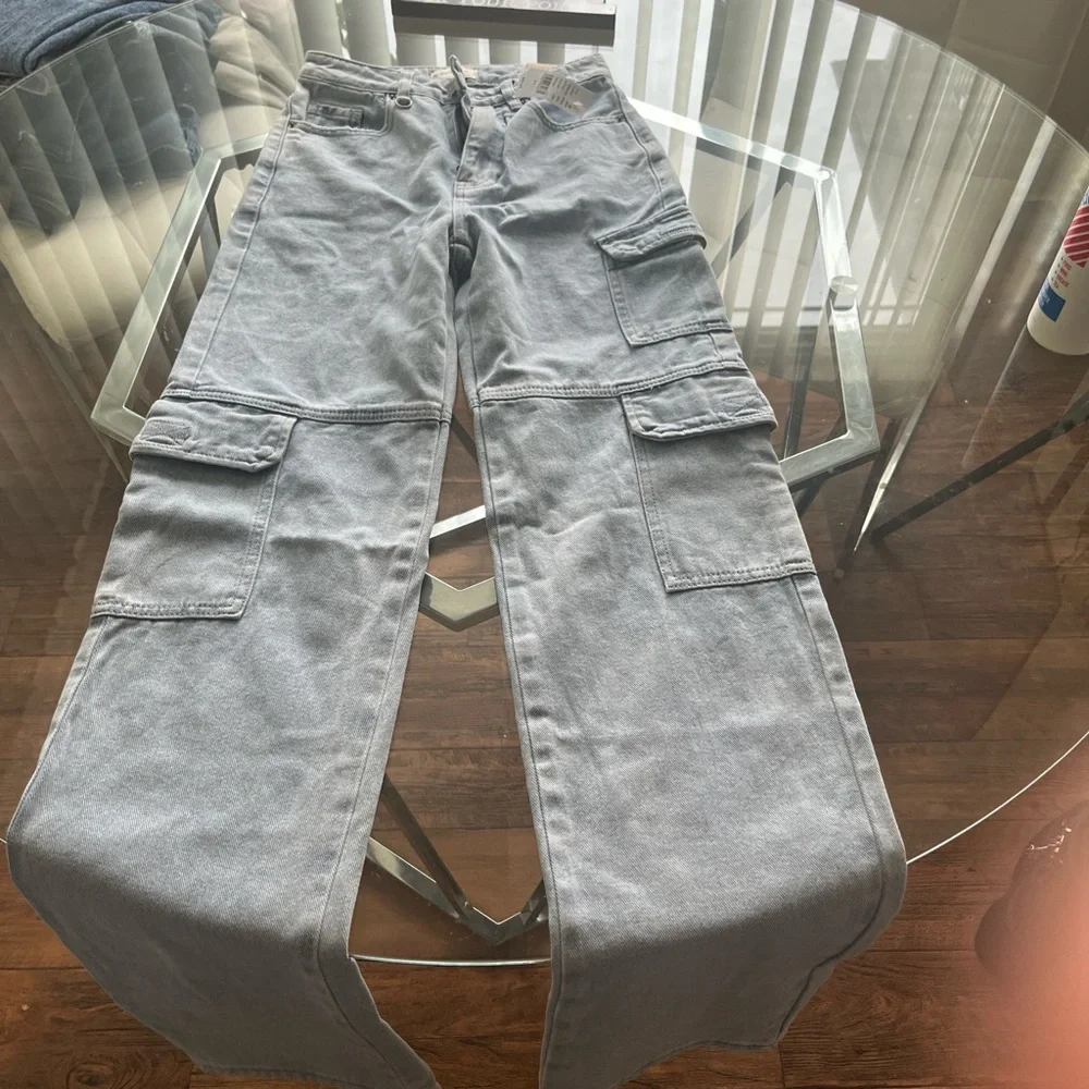 PacSun Sky Blue Denim Pants - Picture 3 of 7